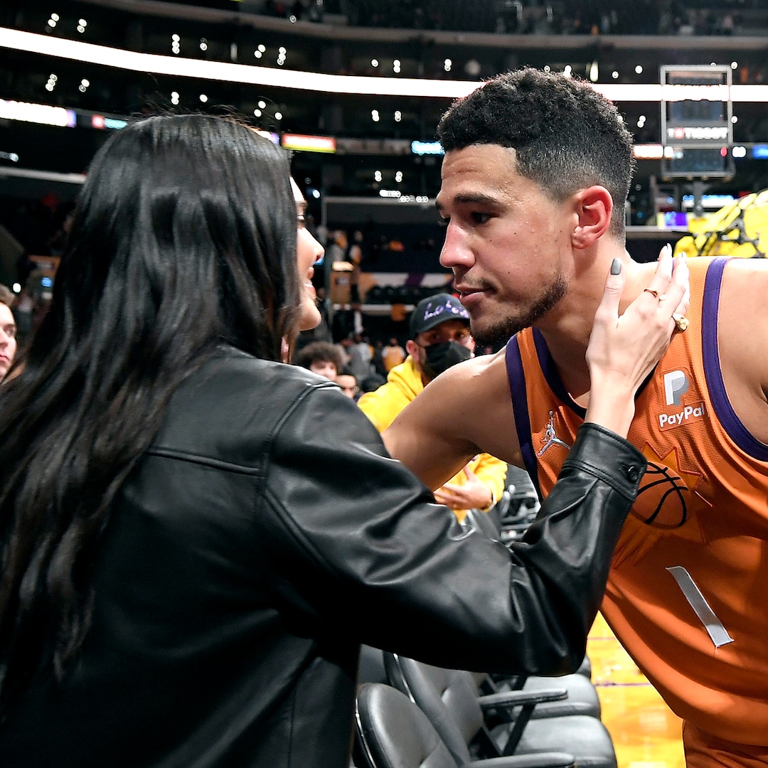 Kendall Jenner And Devin Booker Share A Sweet Victory Kiss At The NBA